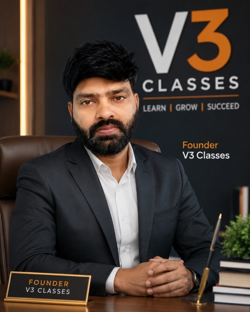 Vikash Prakash — Founder & Director, V3 Classes